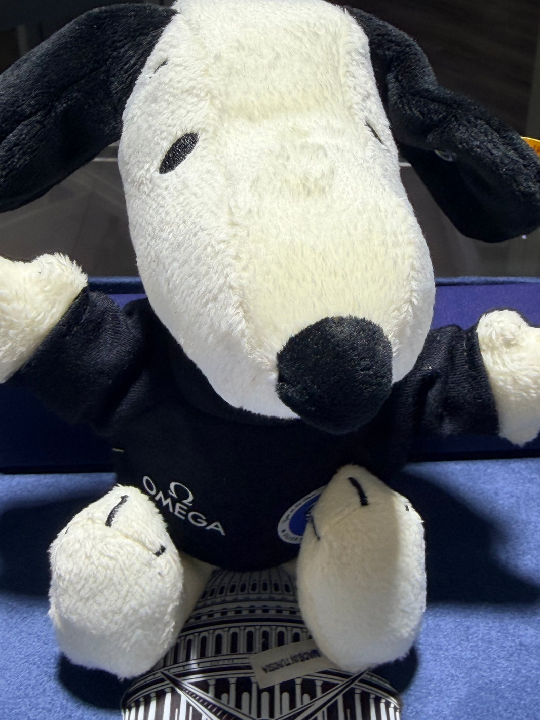 Omega Silver Snoopy Award Steiff Plush Bear – New with Tags