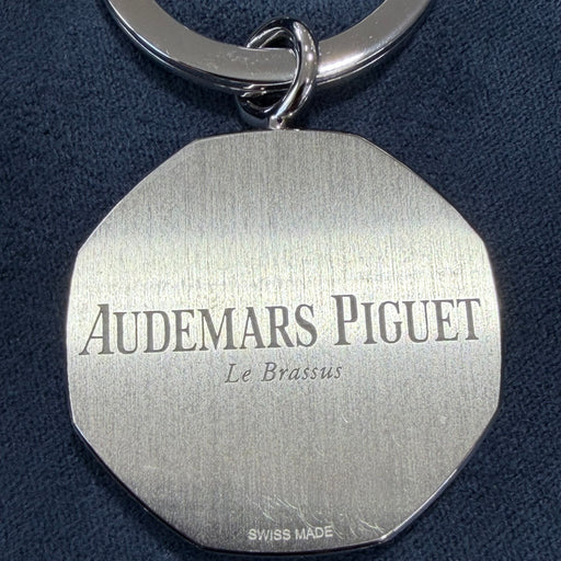 Audemars Piguet Royal Oak Blue Tapisserie Stainless Steel Keychain with Box