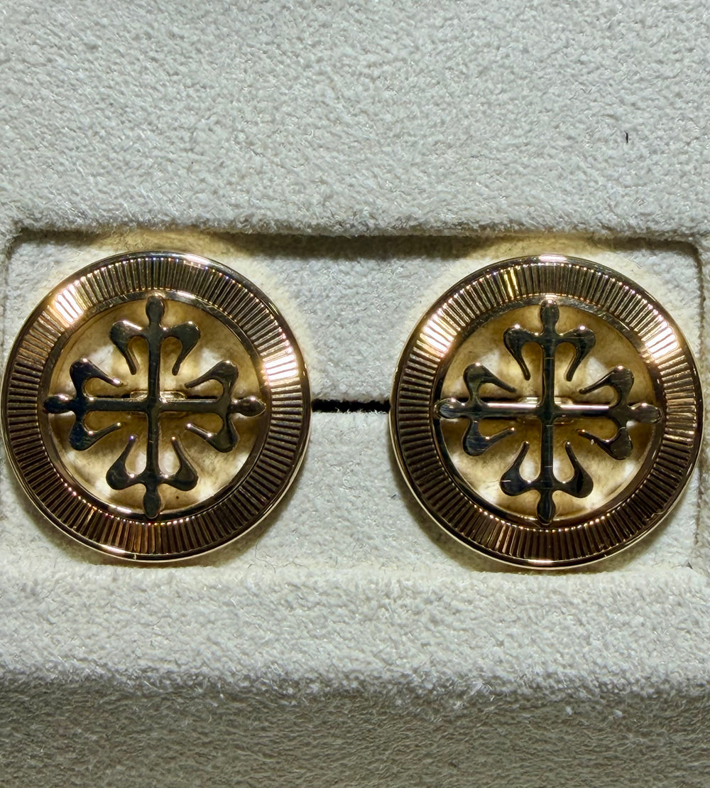 Patek Philippe Calatrava Cross 18K Yellow Gold Cufflinks