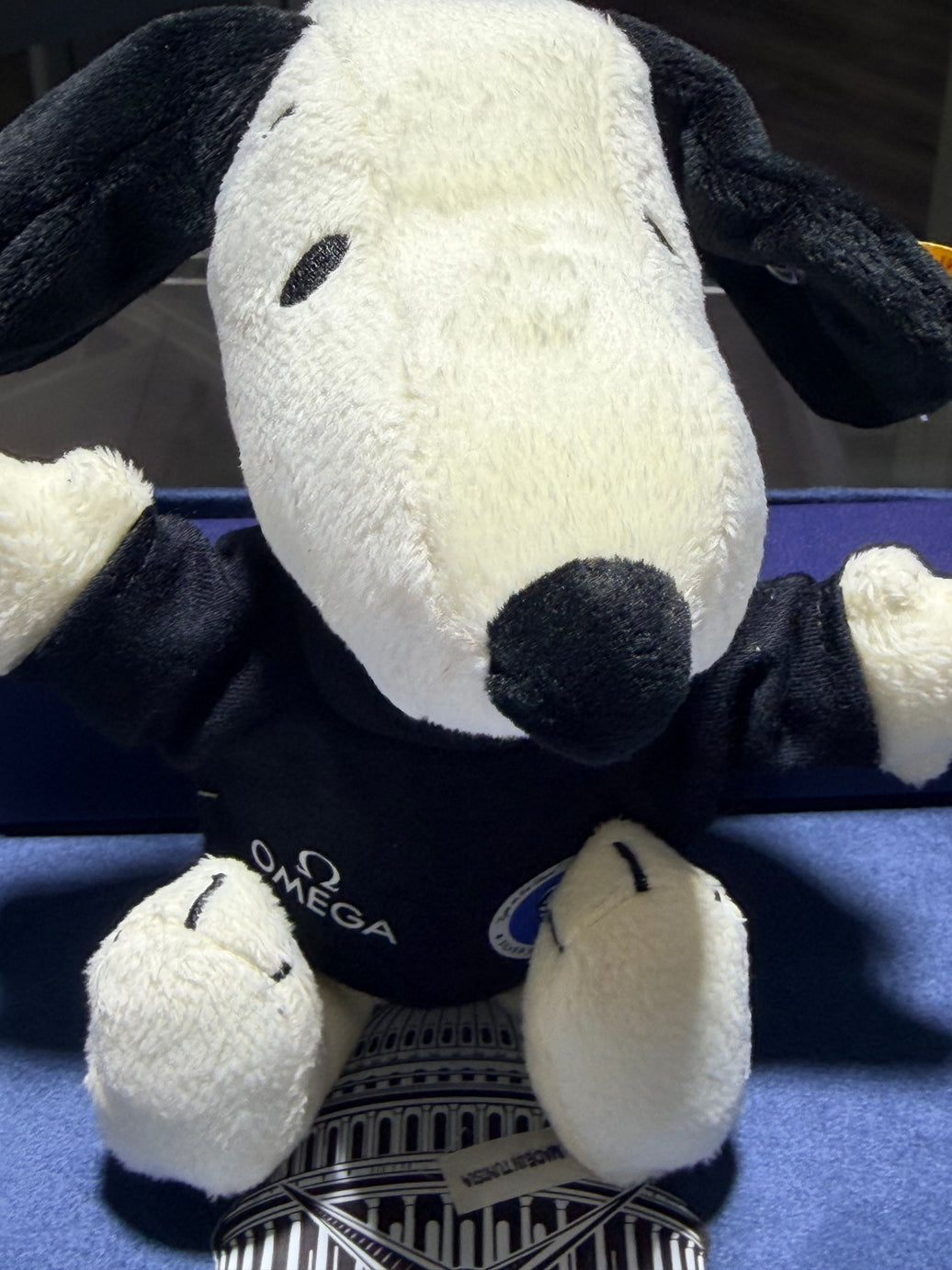 Omega Silver Snoopy Award Steiff Plush Bear – New with Tags