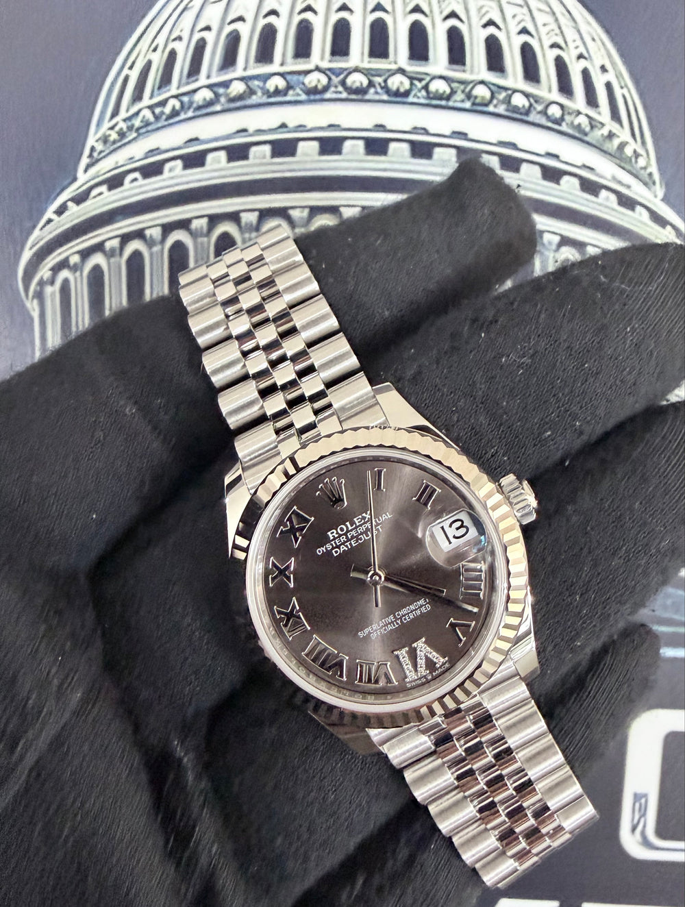 Rolex Datejust 31 Rhodium Dial