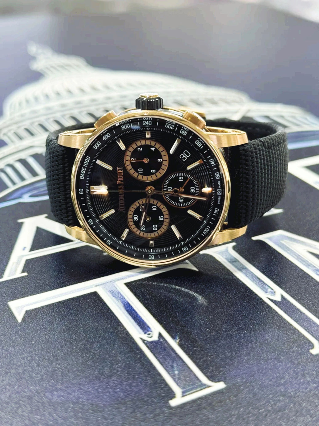 SOLD!!! Audemars Piguet Code 11.59 Chronograph 26393NR Black Dial - 2024 SLIDER