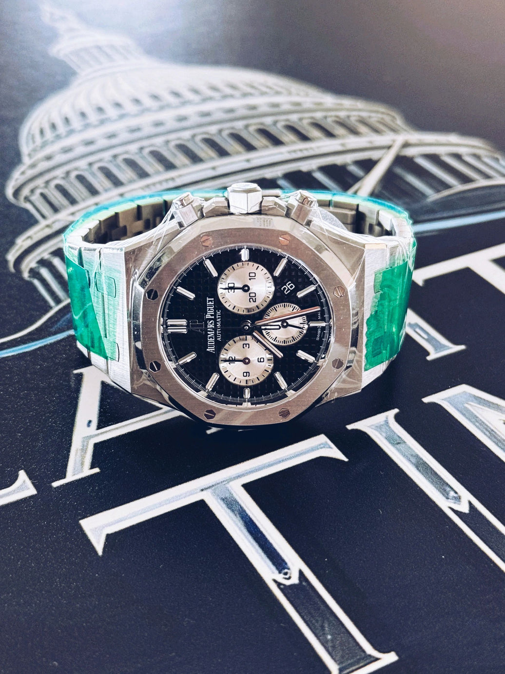 SOLD!!! Audemars Piguet Royal Oak Chronograph Stainless Steel Black Dial – LNIB